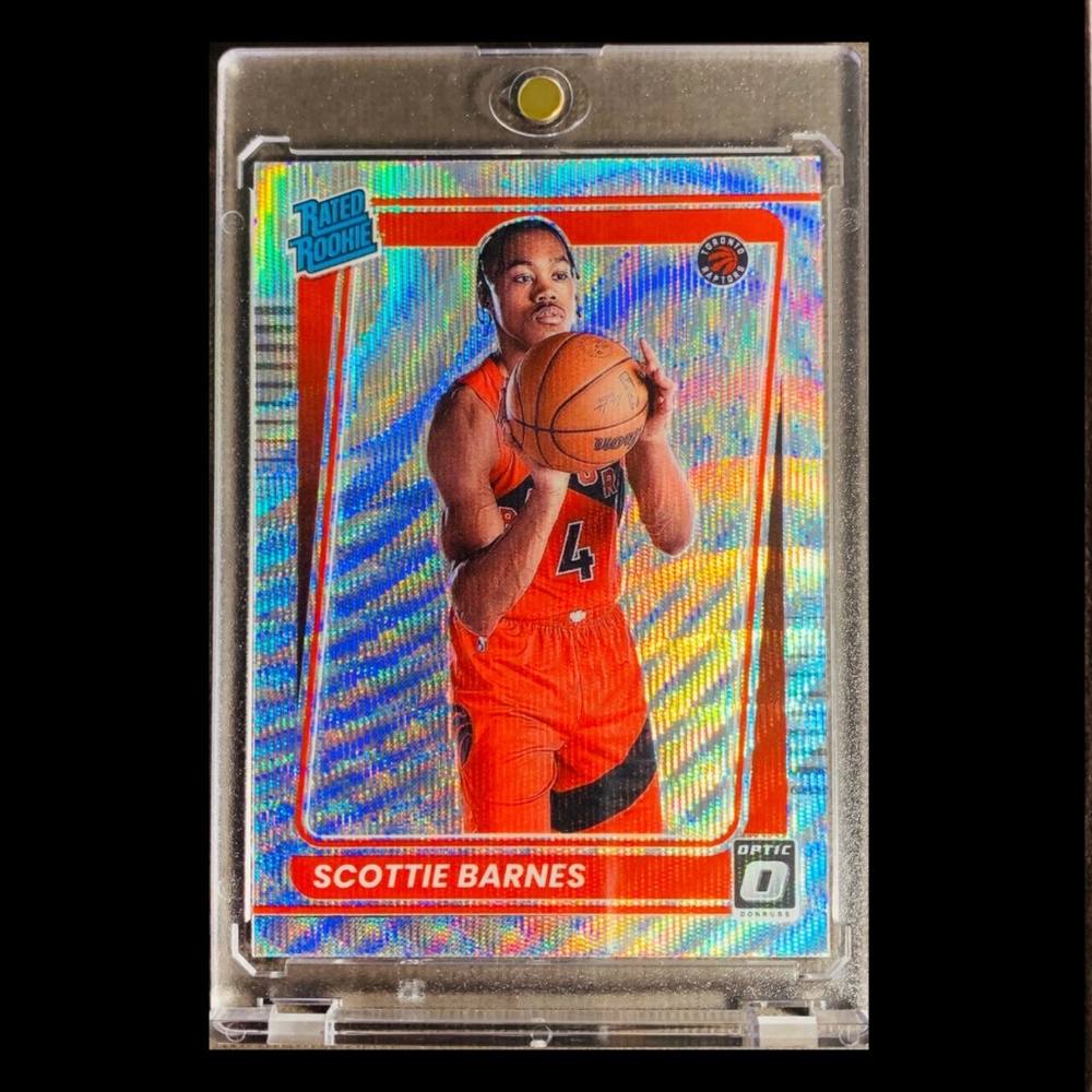 SOLD - SCOTTIE BARNES RATED ROOKIE - SILVER WAVE PRIZM - TORONTO RAPTORS NBA